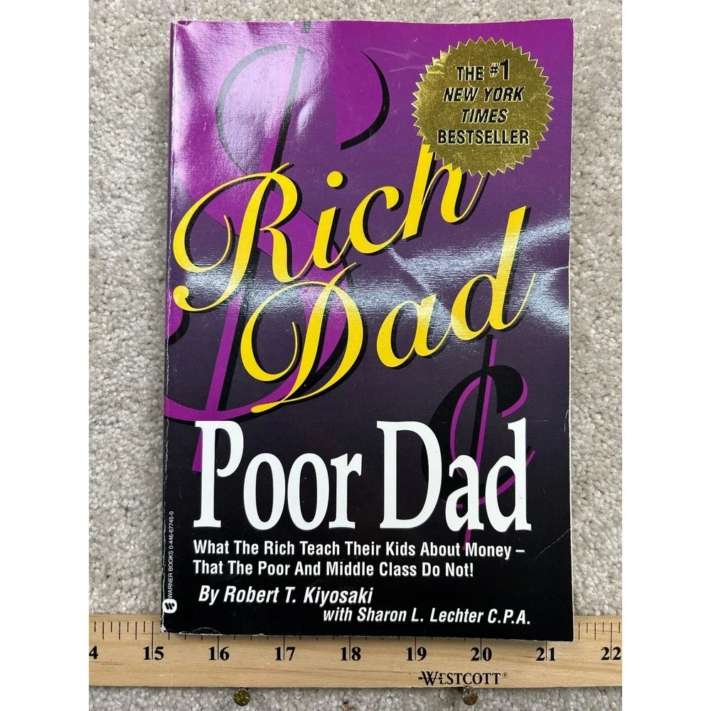 Rich Dad Poor Dad Kiyosaki 2000 First Warner Books Printing Business Finance